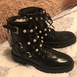 Zara combat boots